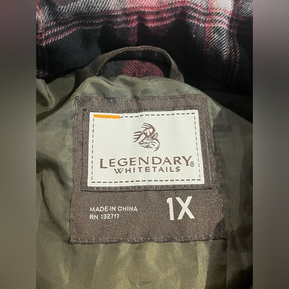 Legendary Whitetails Women’s Toggle Puffer Army Green Quilted Vest Size 1X - Picture 3 of 6